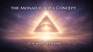 The Monad Is Not a Concept — It Is What Remains