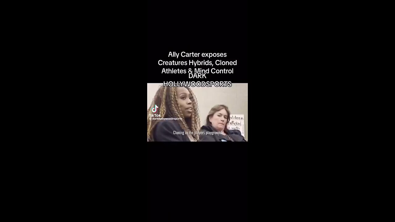 😳 Ally Carter exposes Creature Hyrids, Cloned Athletes & Mind Control.......