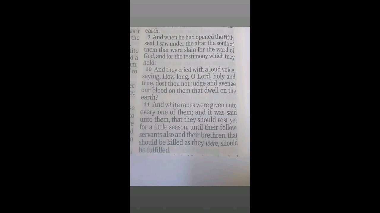 Revelation 6:9-11