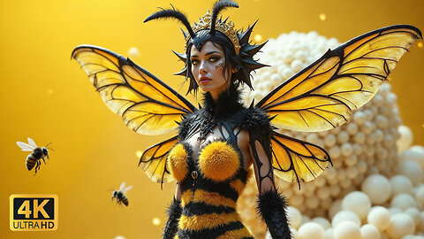 4K Bumbles: Buzz Deep into the Bee's Nest AI Music Animation