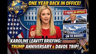 LIVE: White House briefing on Trump's one year back in office