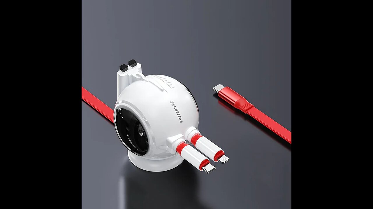 2-in-1 Retractable Super Fast Charging Data Cable