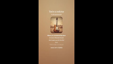 you are a rockstar