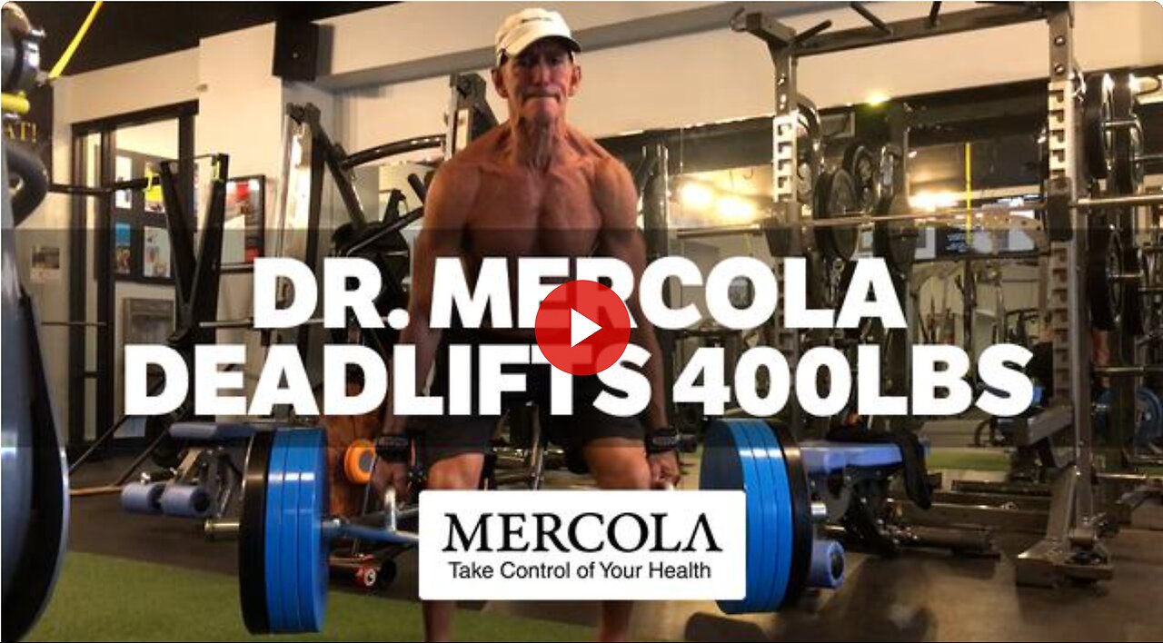 Dr. Mercola deadlifts 400lbs