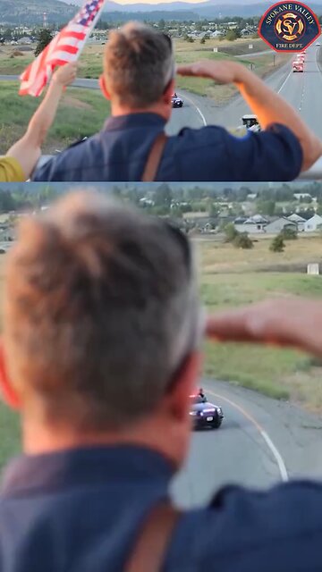 Idaho residents line highway to honor two firefighters killed in ambush during fire response