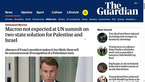 UN Summit For Two State Solution Set For July 2028 - Biblical End Days!