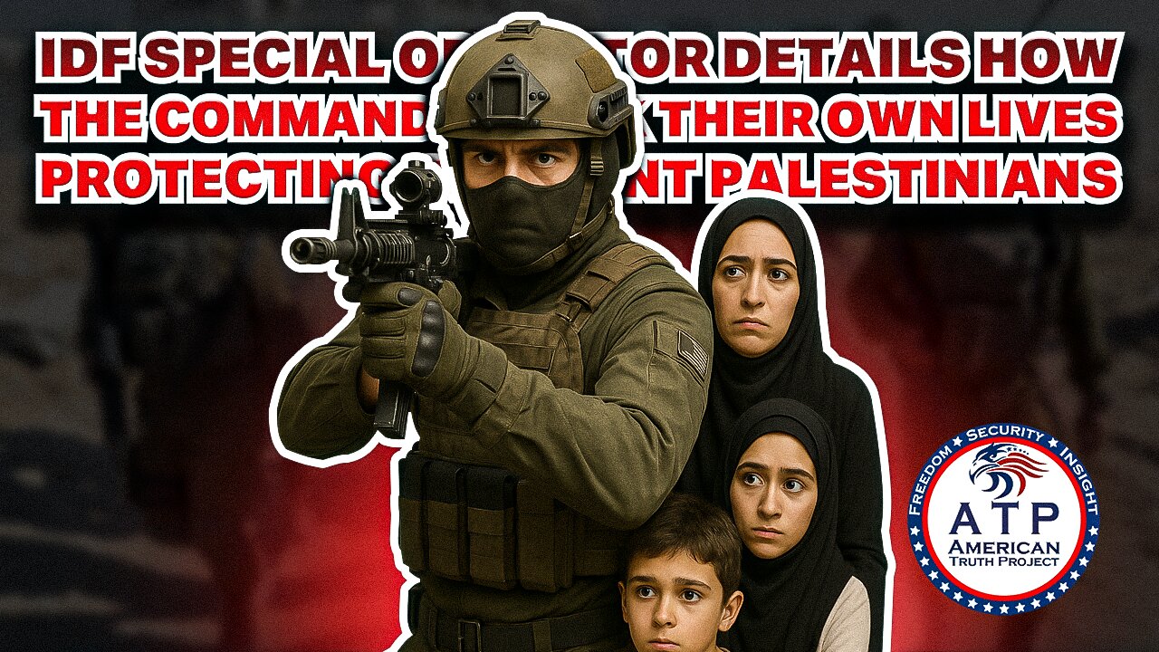 IDF SPECIAL OPERATOR DETAILS HOW THE COMMANDOS RISK THEIR OWN LIVES PROTECTING INNOCENT PALESTINIANS