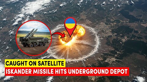 Caught by Satellite: Iskander Missile Obliterates Underground Depot—Massive Shockwave Captured!