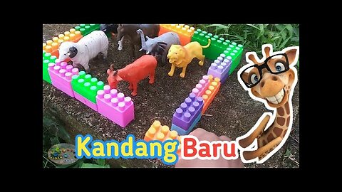 Mainan hewan kambing _ singa _ domba _ gajah _ kerbau _ kuda