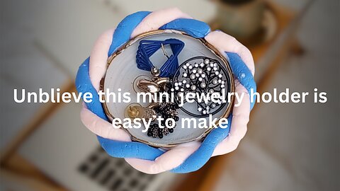 Unbelievable this mini jewelry holder is easy to make
