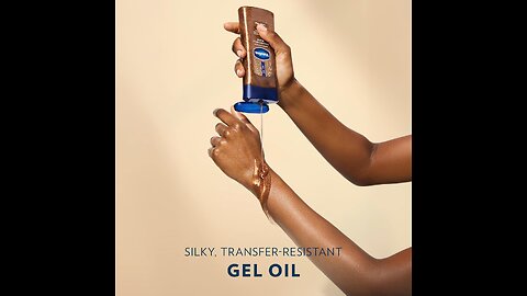 “Glow Like Golden Hour ✨ | Vaseline Glazed & Glisten Body Gel Oil – Shimmering Cocoa Radiance!”