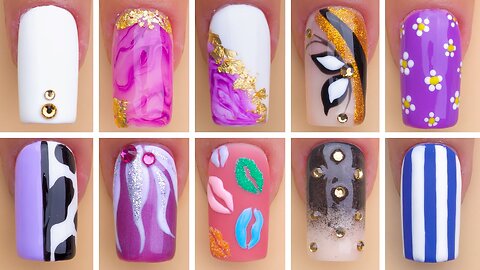 Beauty Nail Art Designs | DIY Nails Art Ideas Compilation |