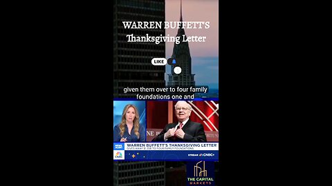 WARREN BUFFETT'S THANKSGIVING LETTER