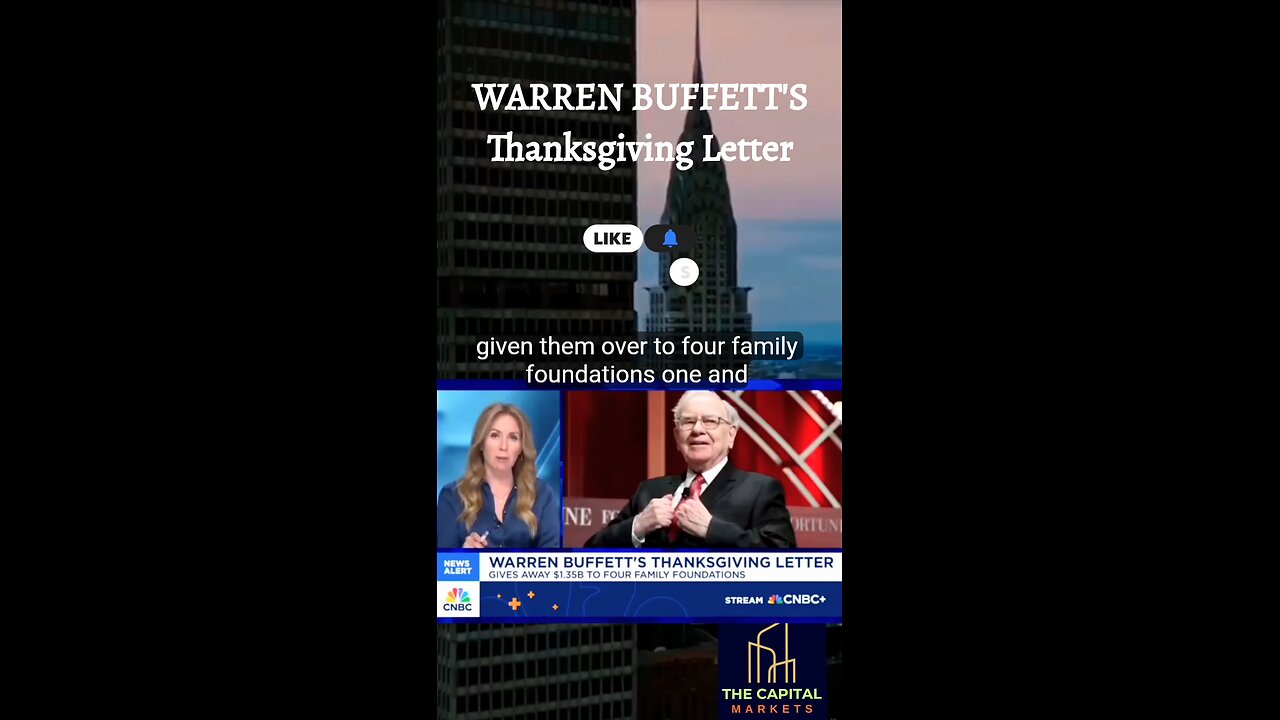 WARREN BUFFETT'S THANKSGIVING LETTER