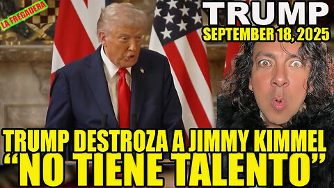 TRUMP DESTROZA A JIMMY KIMMEL POR BURLARSE DE CHARLIE KIRK