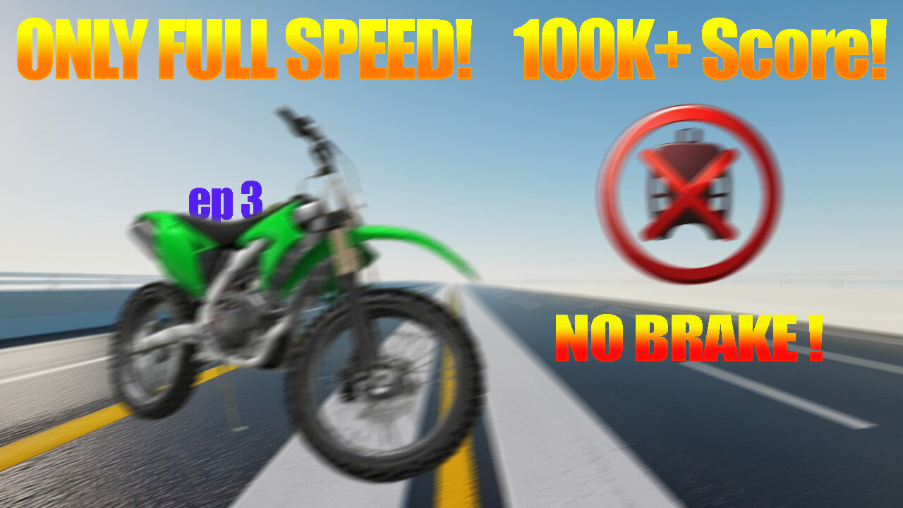 Get READY for 100K+ Scores with NO BRAKE Technique! EP 3 || TIX GAMING || Traffic Rider ||