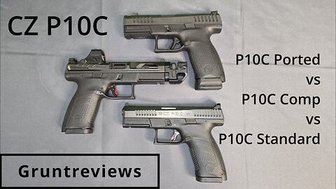 CZ P10C Ported vs Comp vs Standard- Range Velocity Test