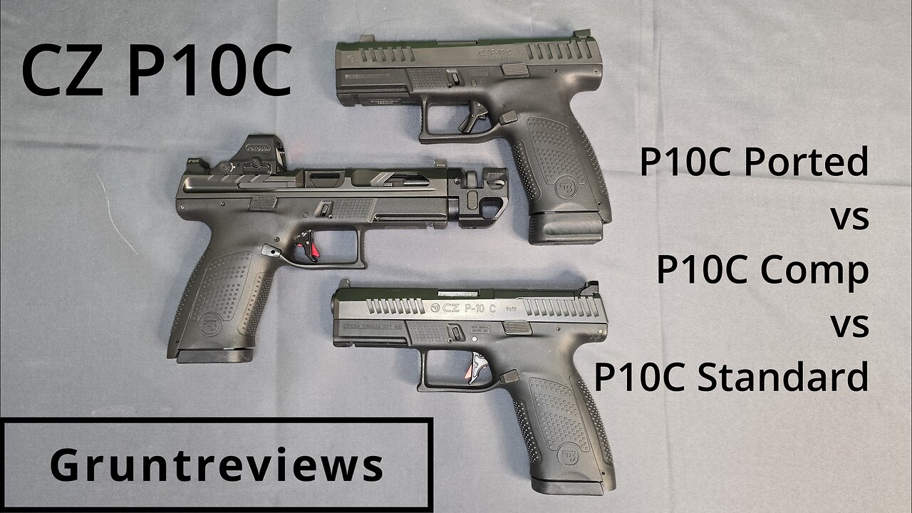 CZ P10C Ported vs Comp vs Standard- Range Velocity Test