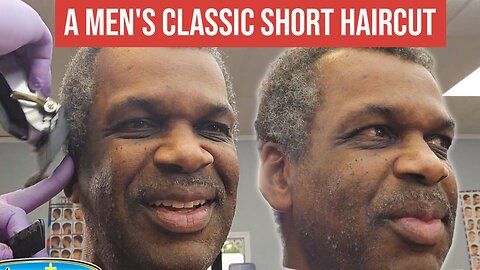 A Men's Classic Short Haircut at Power Cutz Myrtle Beach SC Part 3