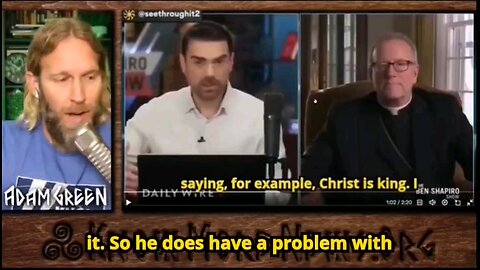 Ben Shapiro wants the goyim in Church worshipping Jesus (seethroughit2 on X)