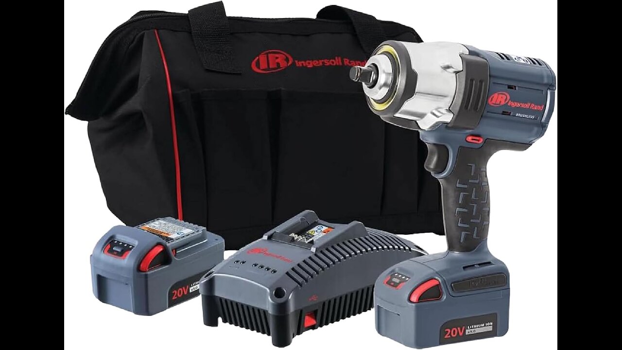 Ingersoll Rand W7152-K22 20V High-Torque Cordless Impact Wrench Kit