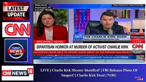 LIVE | Charlie Kirk Shooter Identified? | FBI Releases Photo Of Suspect? | Charlie Kirk Dead | N18G