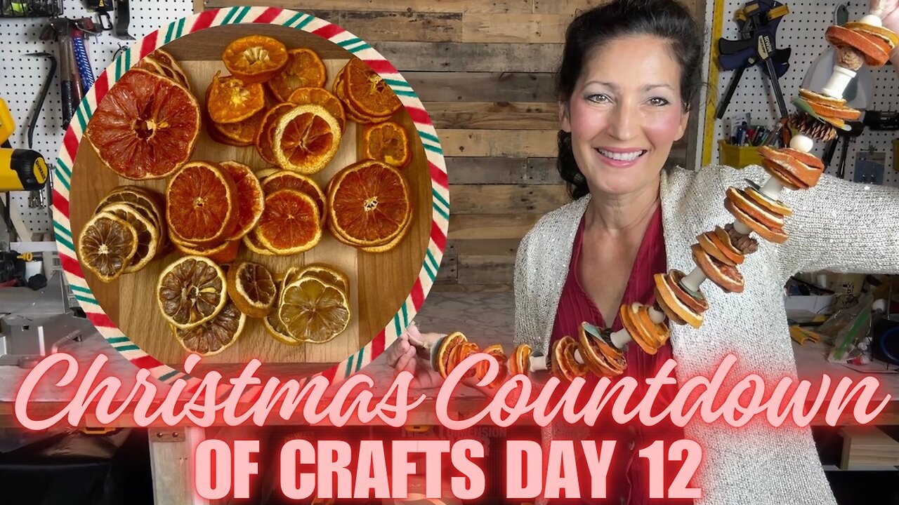 How to Make a DIY Dried Citrus Garland | Christmas Countdown Craft Day 12