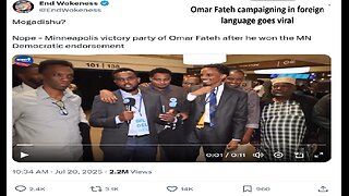 Omar Fateh campaigning in foreign language goes viral