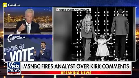 MSNBC reporter fired over Charles Kirk comments
