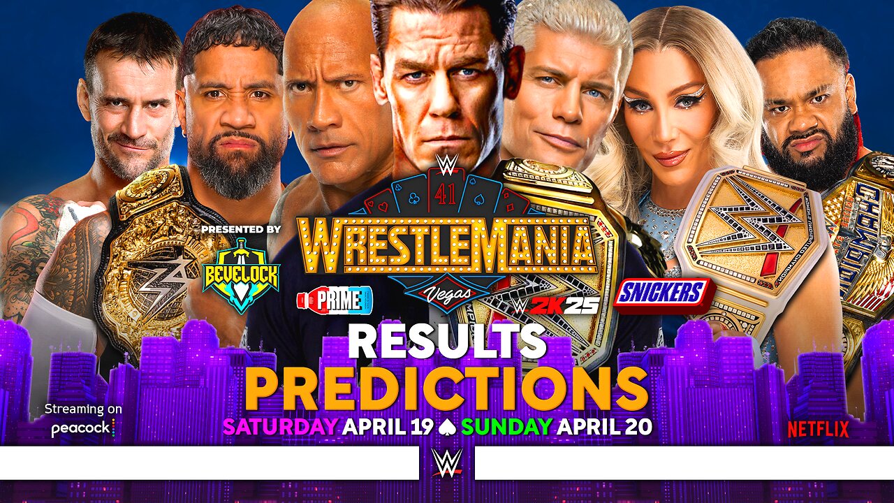 WWE WrestleMania 41 - Results Predictions | Bevelock