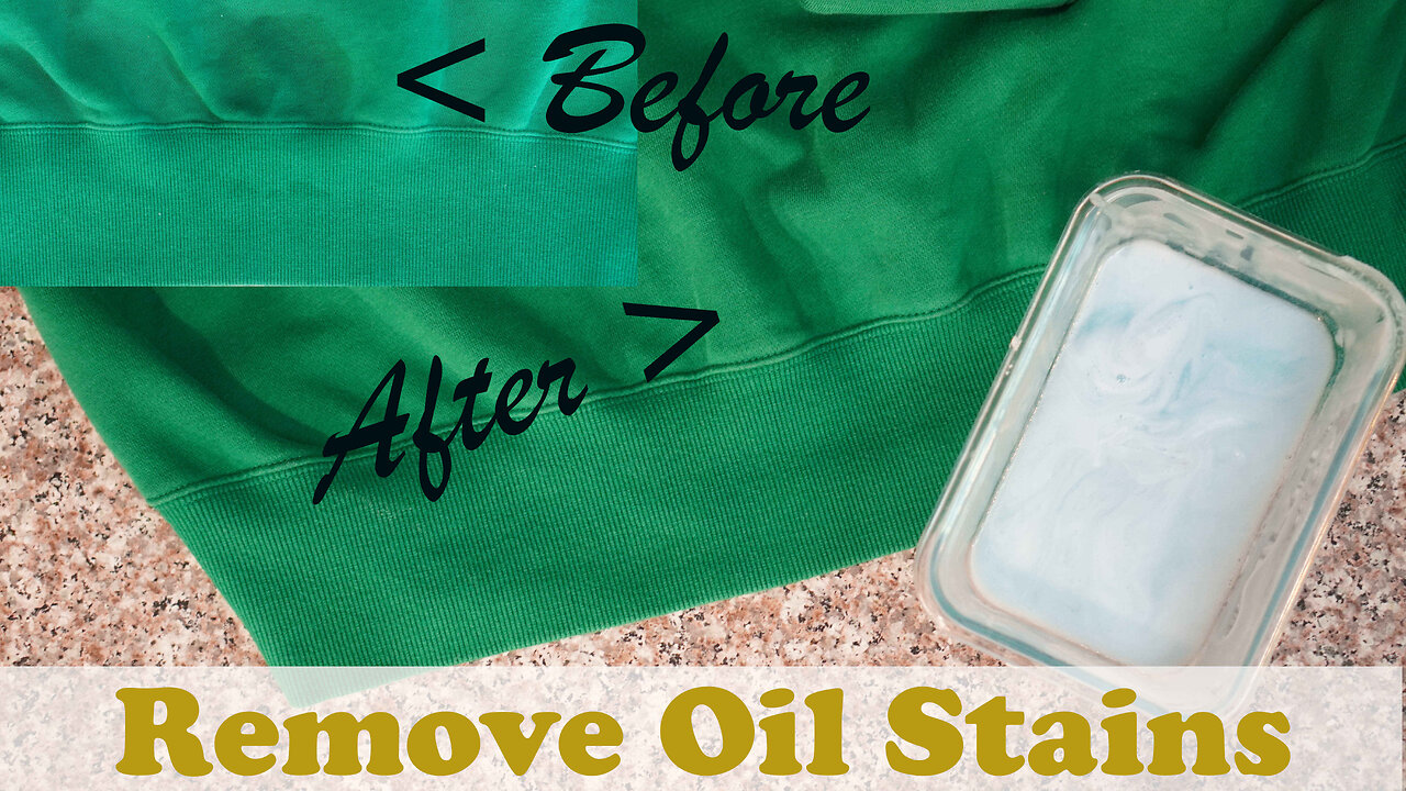 2 ingredients to Remove all Oil Stains from Clothing