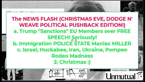 Liberty Conspiracy LIVE 12-24-25 Trump v Free Speech, EU Sanctions, Christmas Smiles