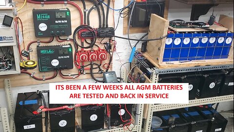 EPISODE 66: The AGM batteries have been down for 2 weeks for testing and checking water levels