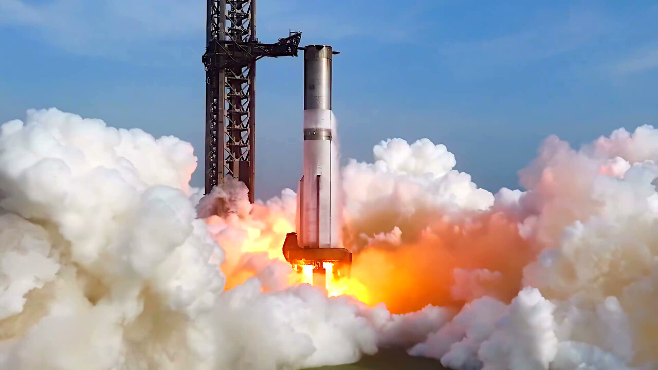 April 3, 2025: SpaceX shows various videos on the Static Fire Test on the Super Heavy Booster 14-2.
