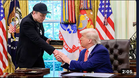 President Trump Participates in a Press Conference with Elon Musk