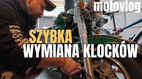 w 5 minut! Co może pójść źle? Wymiana Klocków Hamulcowych Przód. Kawasaki VN 1500 Nomad #motovlog