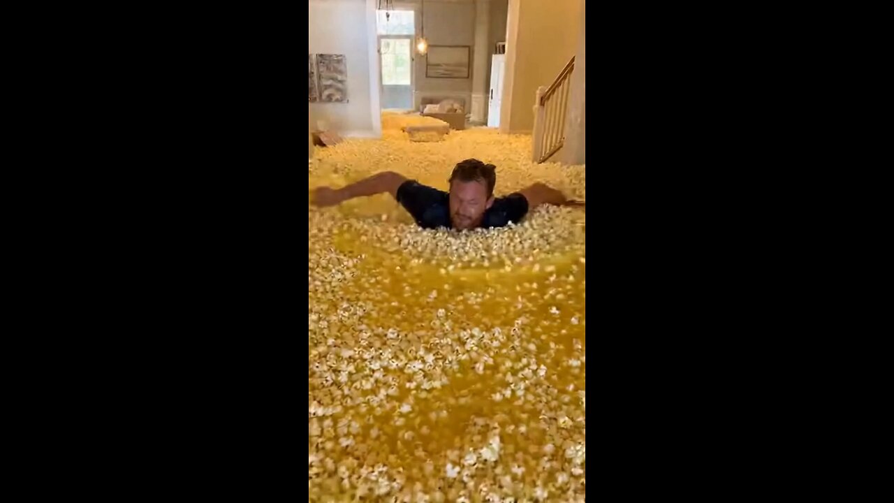Joseph Martelli Niagara Falls, NY Swims in a house full of popcorn and butter