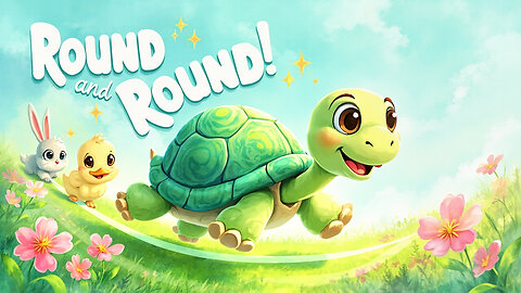 Round and Round! 🐢🔄 Calm & Catchy Turtle Song for Kids