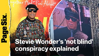 Stevie Wonder's 'not blind' conspiracy theory explained