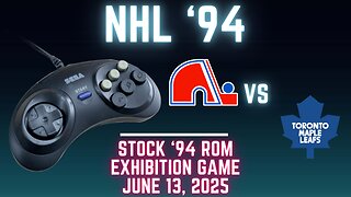 NHL '94: Nordiques (Sheehy) at Maple Leafs (Len the Lengend) {Genesis} - Exhibition 143