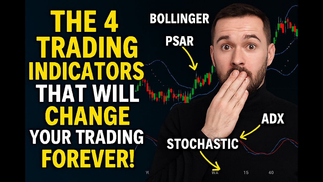 The 4 Trading Indicators That Will Change Your Trading Forever! (Bollinger, PSAR, ADX, Stochastic)