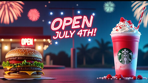 OPEN on the 4th! Starbucks’ Firework Frappuccino + McDonald’s Holiday Hours 🇺🇸