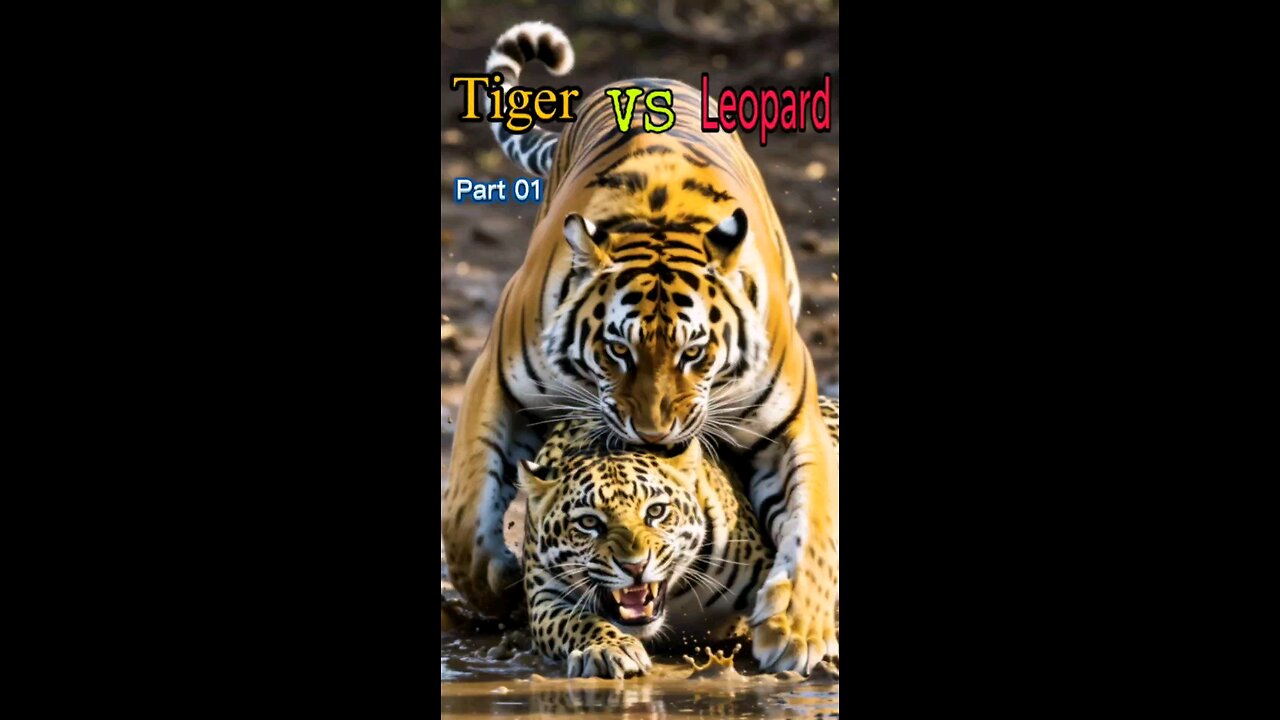 Tiger VS leopard 🐆🐅