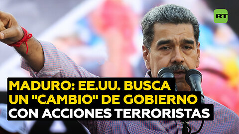 Maduro denuncia intentos de "cambio" de Gobierno con un "zarpazo terrorista militar" de EE.UU.