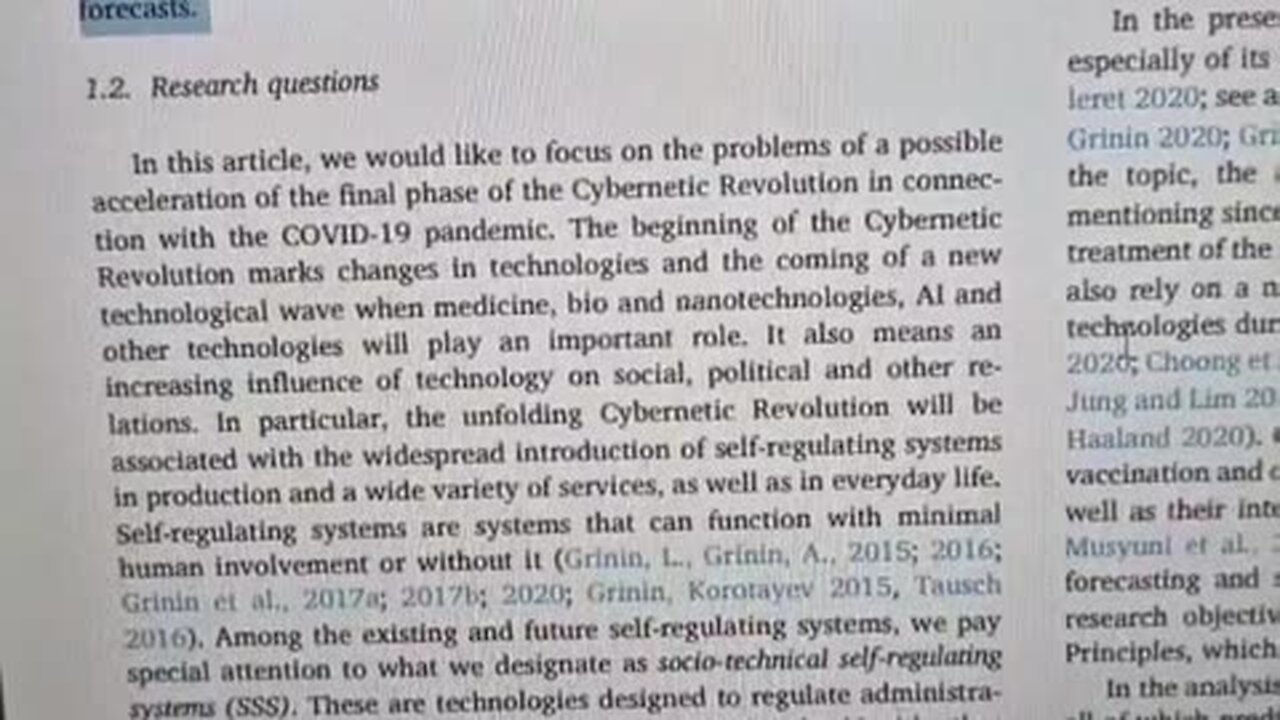 The"Pandemic" was A Trigger to Accelerate the Cybernetic Revolution... the Final Phase Begin in 2030s