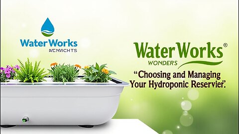 Water Works Wonders Choosing and Managing Your Hydroponic Reservoir