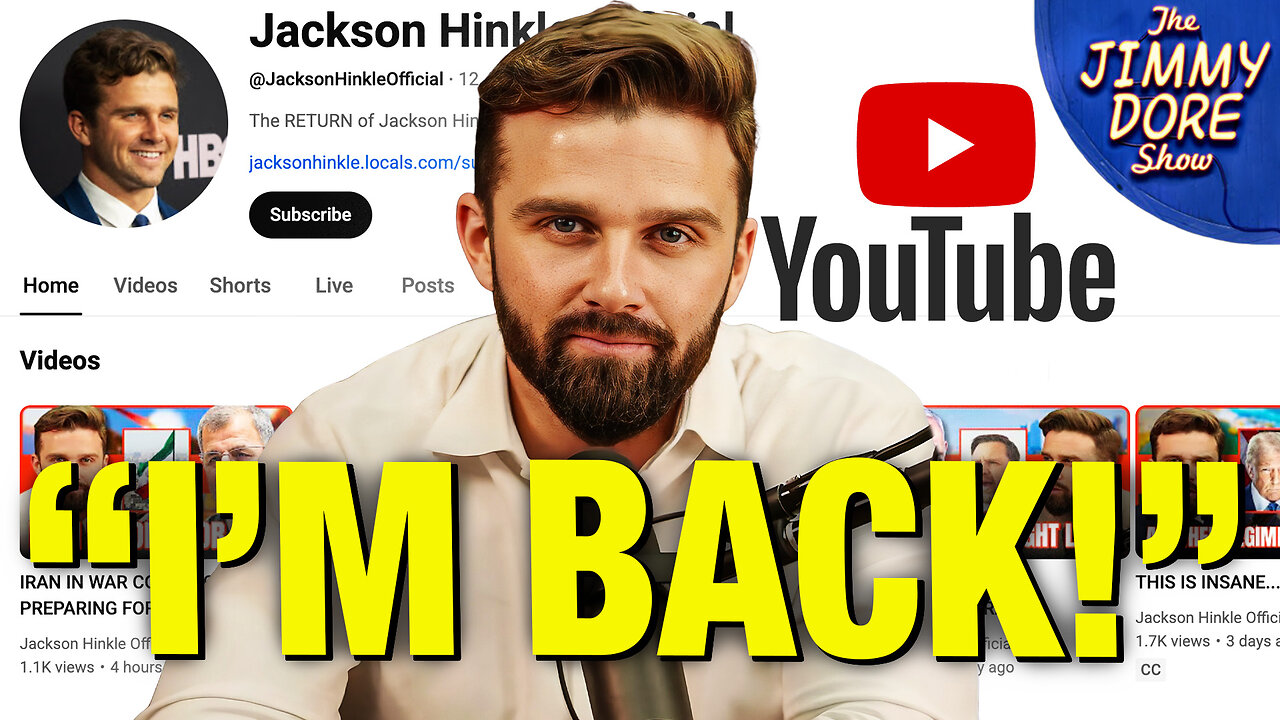 Jackson Hinkle UNBANNED From YouTube!
