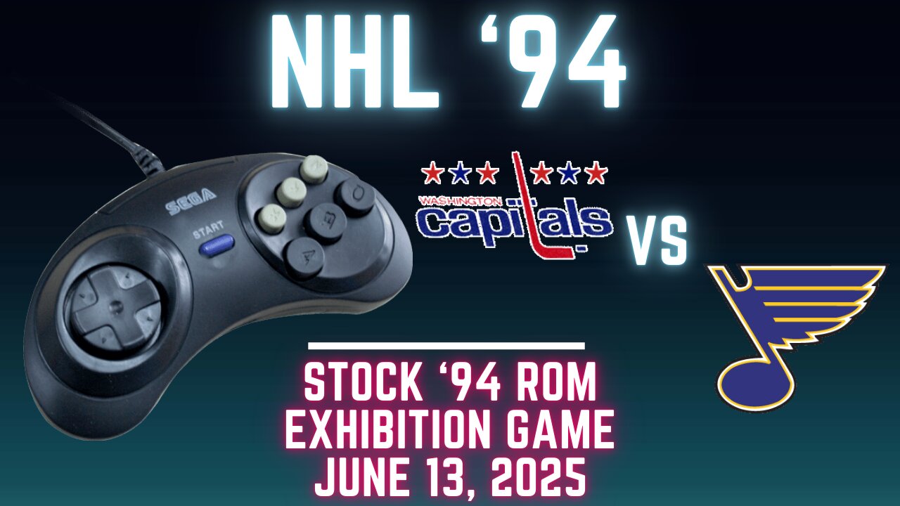 NHL '94: Capitals (Sheehy) at Blues (Len the Lengend) {Genesis} - Exhibition 142