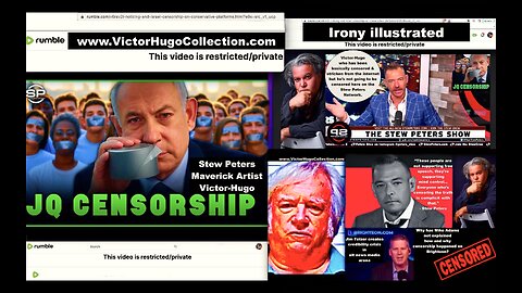 Censored Stew Peters Victor Hugo Mike Adams Brighteon Censorship Jim Fetzer Sandy Hook Interview