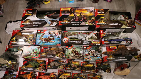 I Bought 26 Jurassic World Rebirth Dinosaur Toys Unbox 2025 Target Tail Thrasher Spinosaurus Mattel